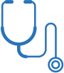 Icon of Blue Stethoscope