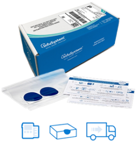 Box and Icons Showing the Return Pump Instructions for a Negative Pressure Wound Therapy Pump